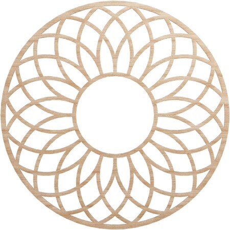 Ekena Millwork Cannes Wood Fretwork Pierced Ceiling Medallion, Alder, 38"OD x 13"ID x 3/8"T CMWP38X38X0375CNAL